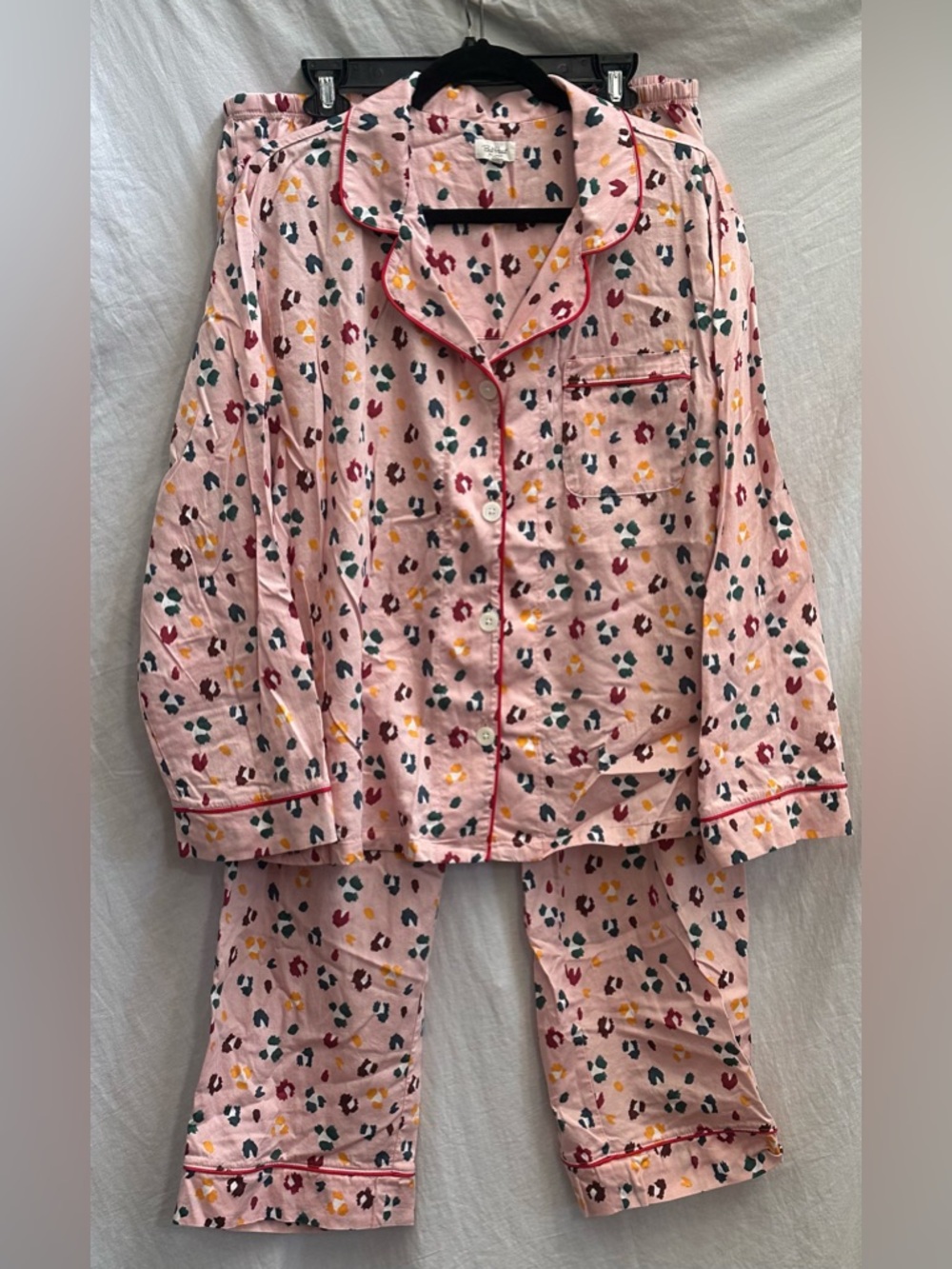 BedHead Pink Spot-Print Pajama Set with Multicolor Accents